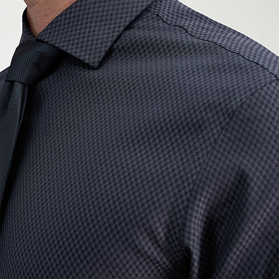 Haggar Tailored Mens Modern Fit Wrinkle Free Long Sleeve Dress Shirt