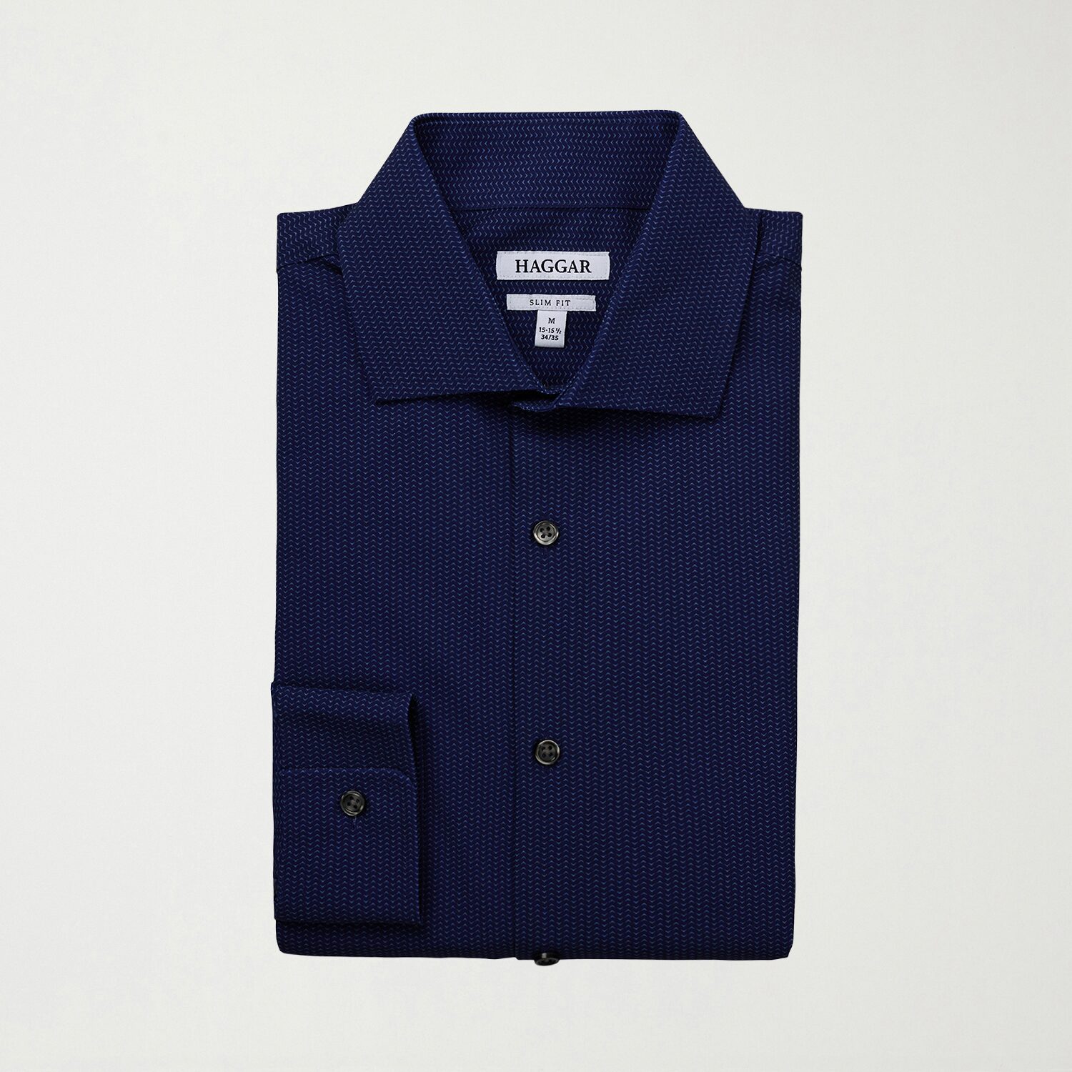 Haggar Smart Wash Mens Slim Fit Easy Care Long Sleeve Dress Shirt