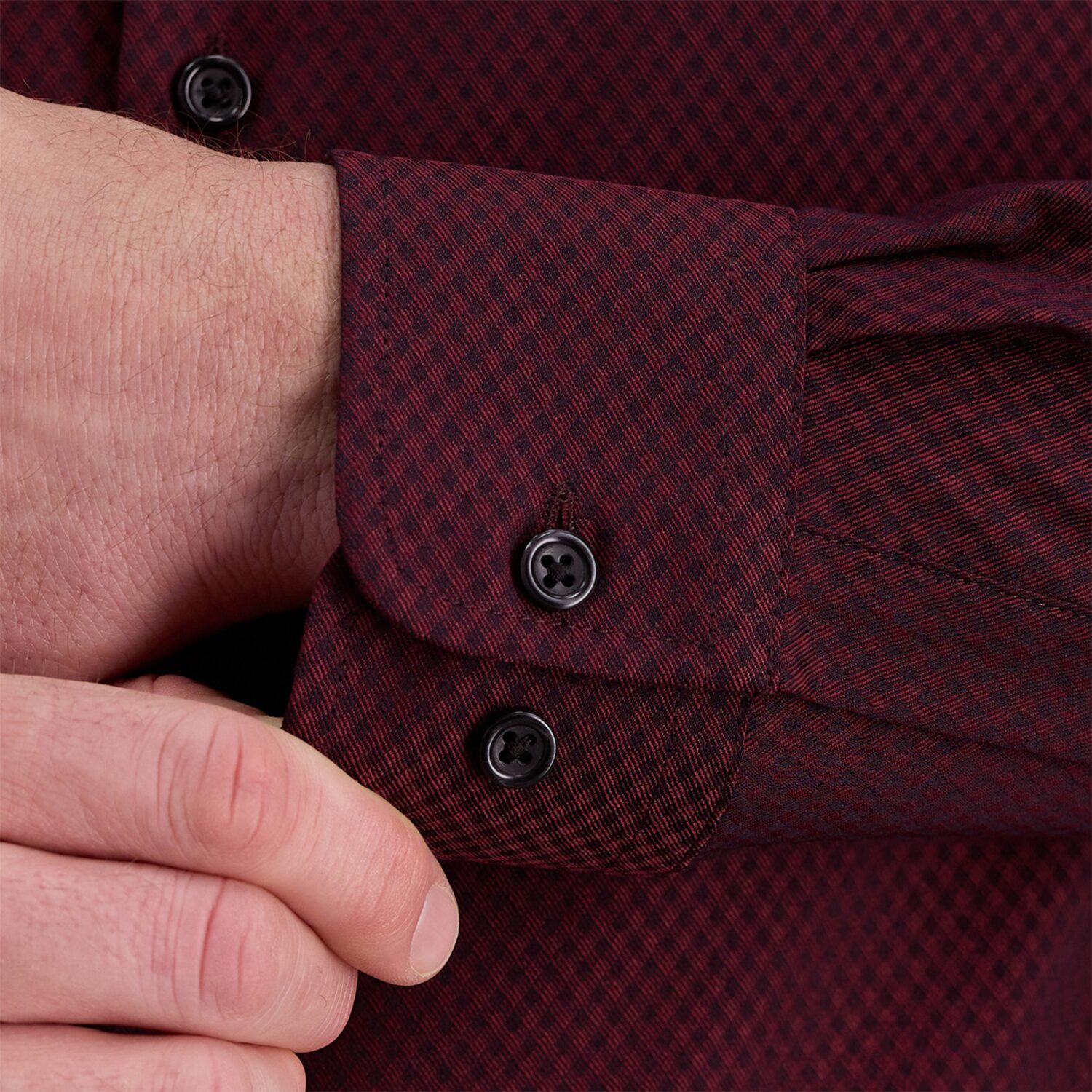 Haggar Tailored Mens Modern Fit Wrinkle Free Long Sleeve Dress Shirt