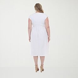 Plus Size White Dresses for Women