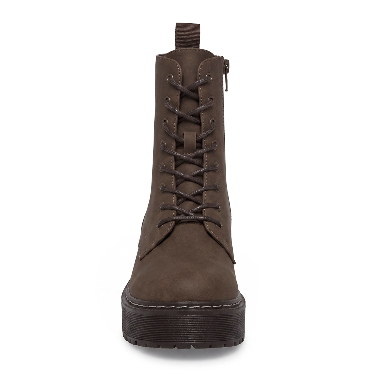 Pop Womens Rammi Flat Heel Combat Boots