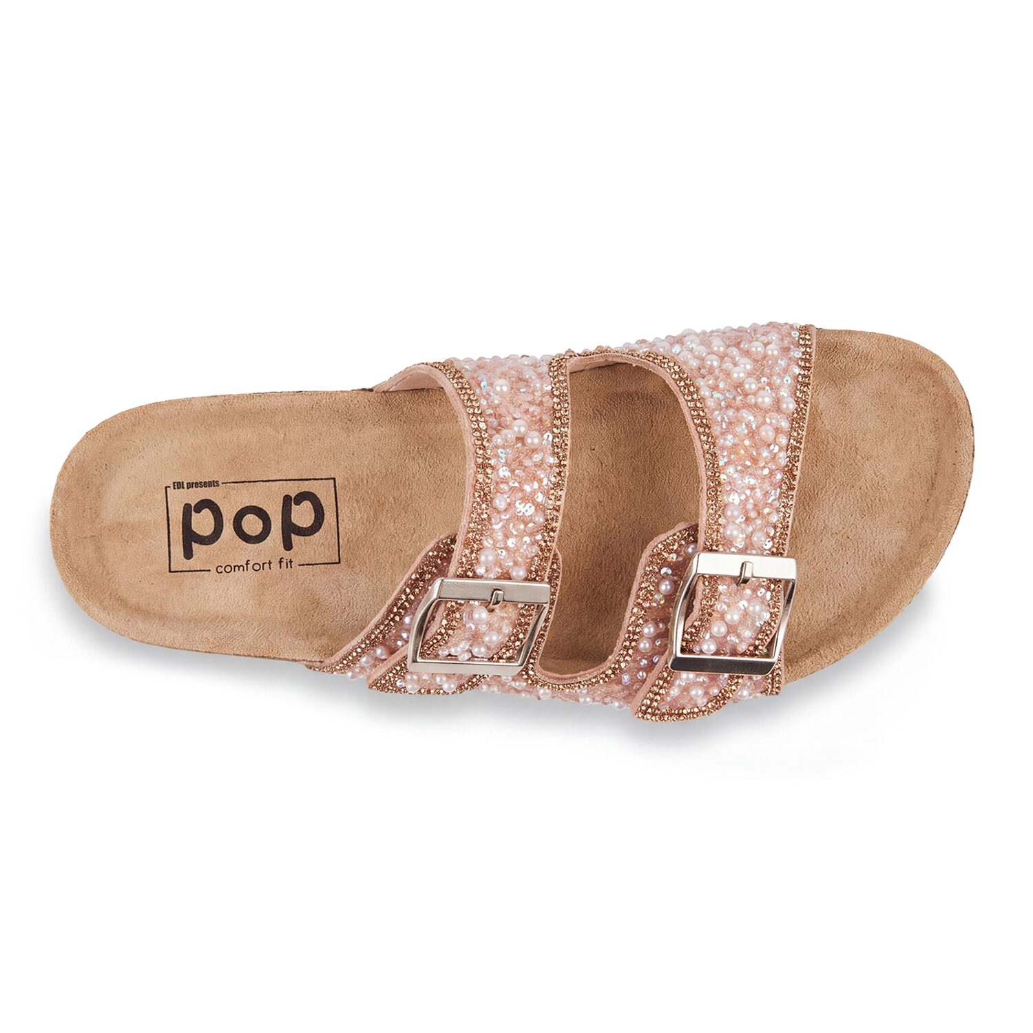 Pop Ranie Womens Adjustable Strap Footbed Sandals