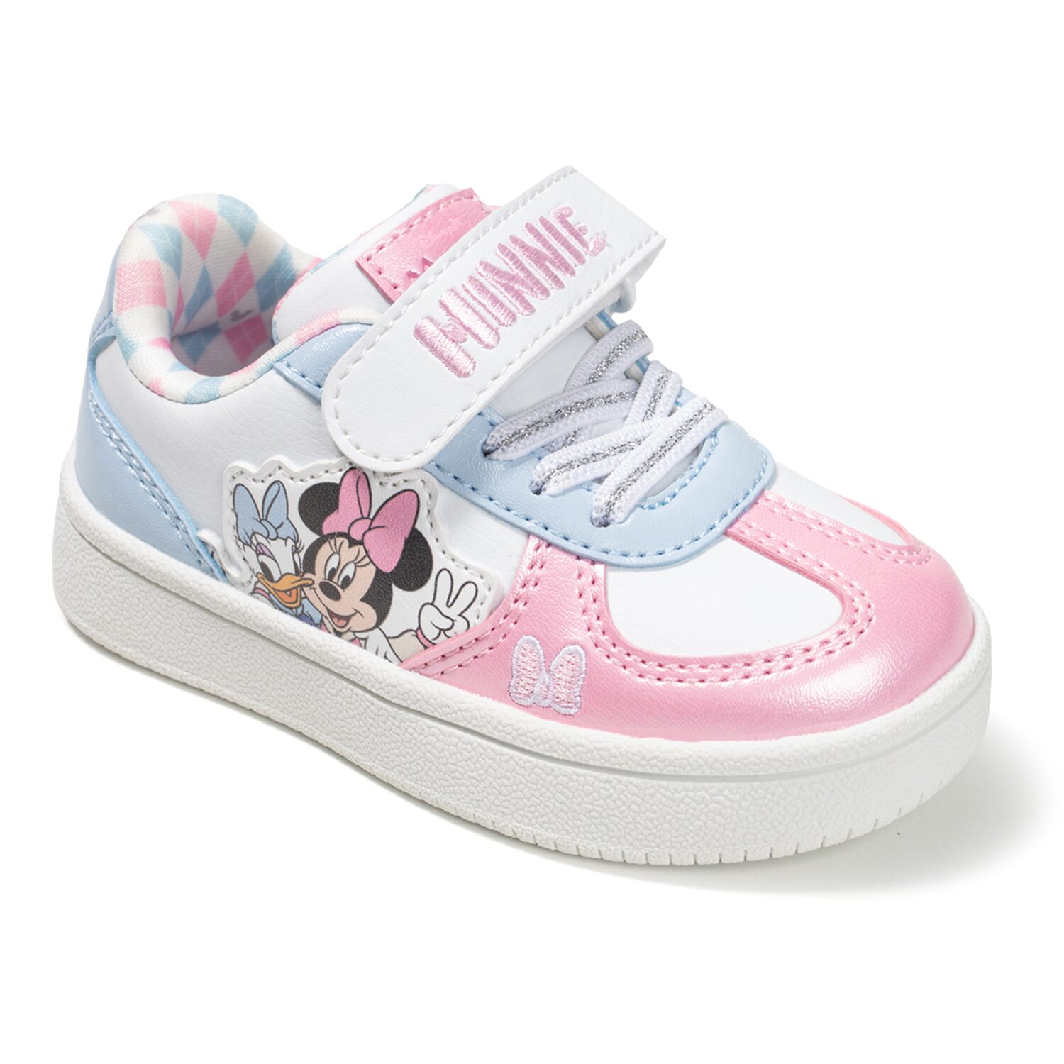 Disney Toddler Girls Minnie & Daisy Velcro Strap Sneakers