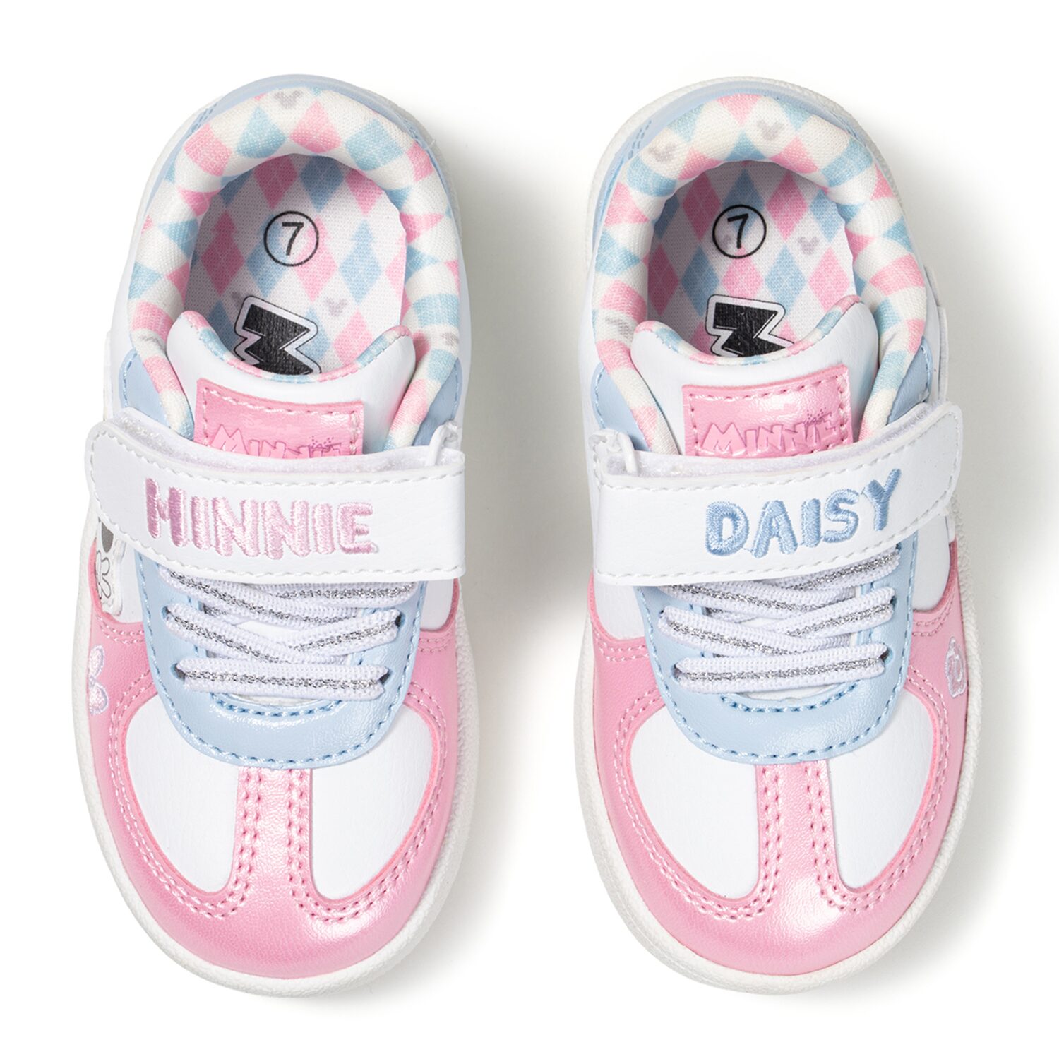 Disney Toddler Girls Minnie & Daisy Velcro Strap Sneakers