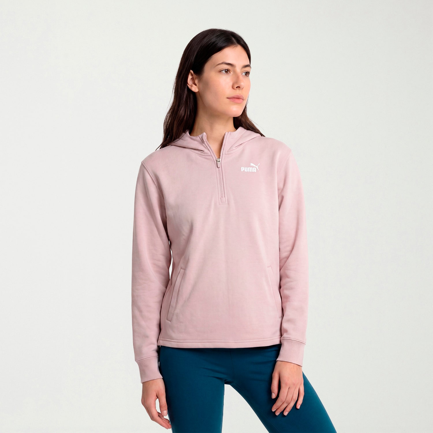 PUMA Womens Long Sleeve Zipper Hoodie