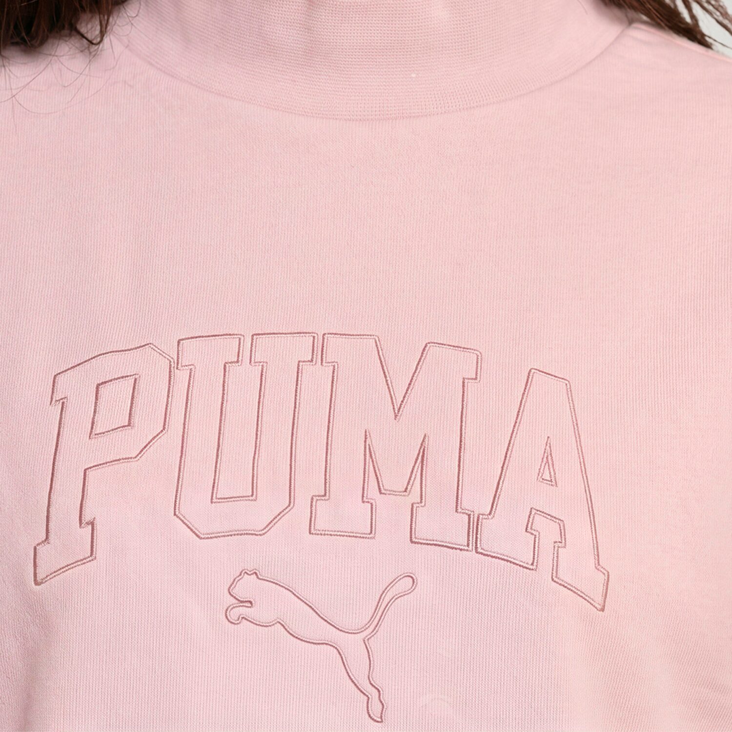 PUMA Womens Mock Neck Long Sleeve Sweatshirt