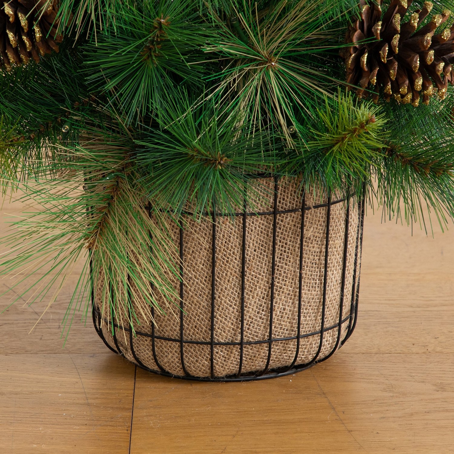 Nearly Natural 3ft Pre-Lit Pine 3 Foot Pre-Lit Pine Christmas Tree