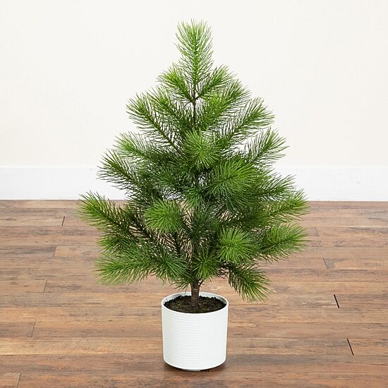 Nearly Natural Real Touch Masson 3 Foot Pine Christmas Tree