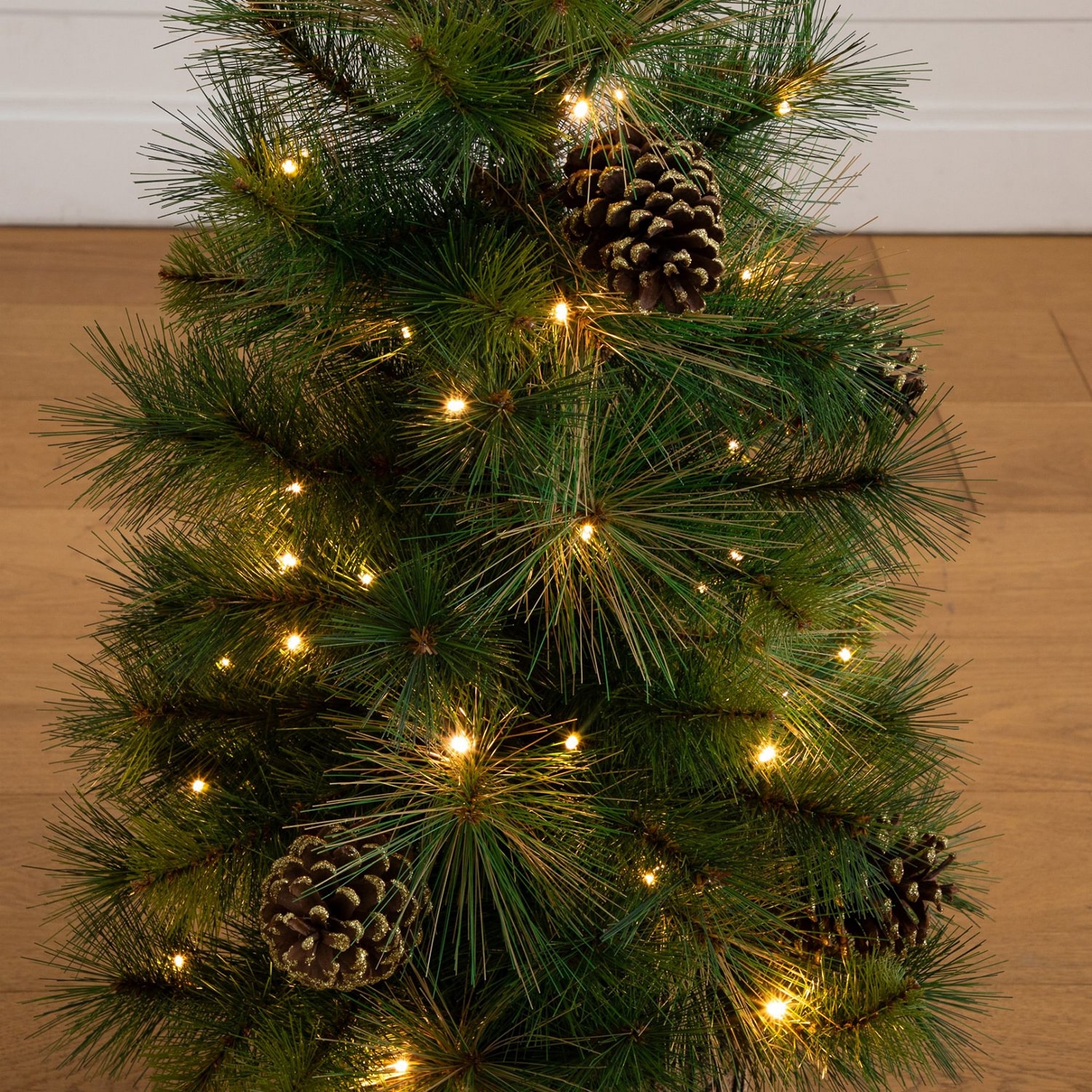 Nearly Natural 3ft Pre-Lit Pine 3 Foot Pre-Lit Pine Christmas Tree