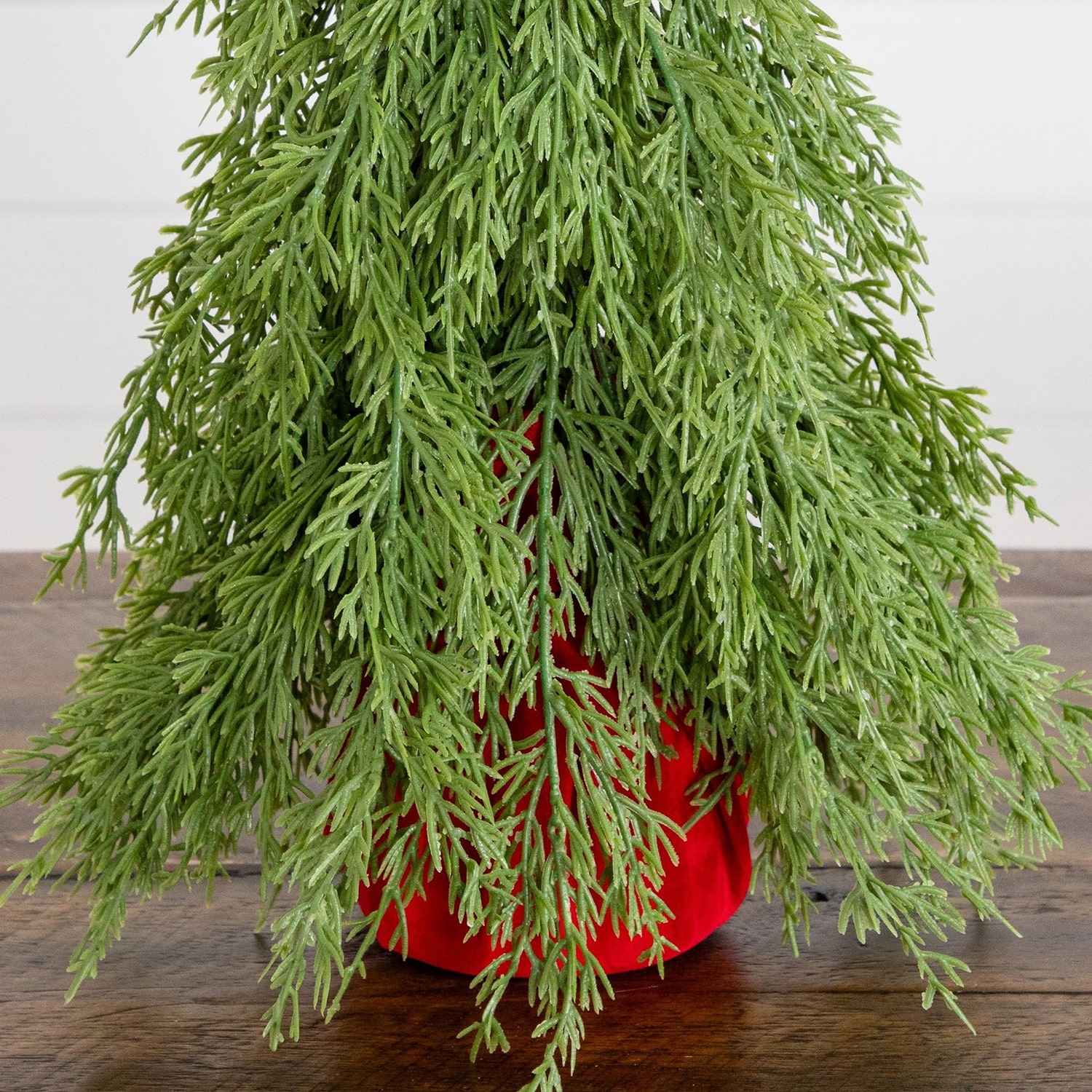 Nearly Natural 19" Down Swept Cedar 1 1/2 Feet Cedar Christmas Tree