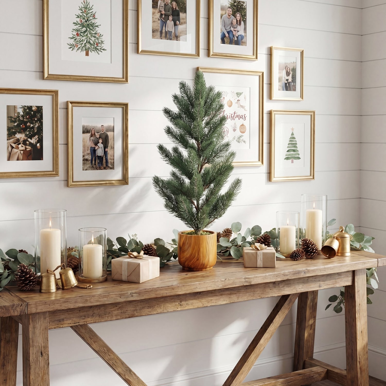 Nearly Natural 23" Pine 2 Foot Pine Christmas Tree