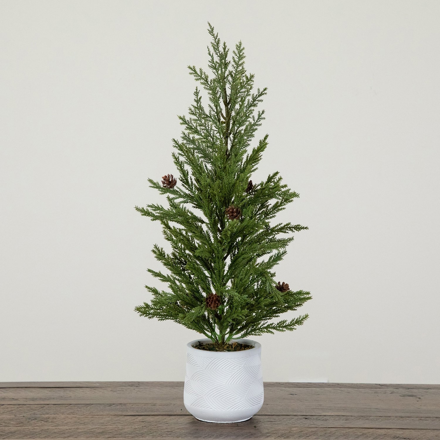 Nearly Natural 20" Cedar Pine 1 1/2 Feet Pine Christmas Tree