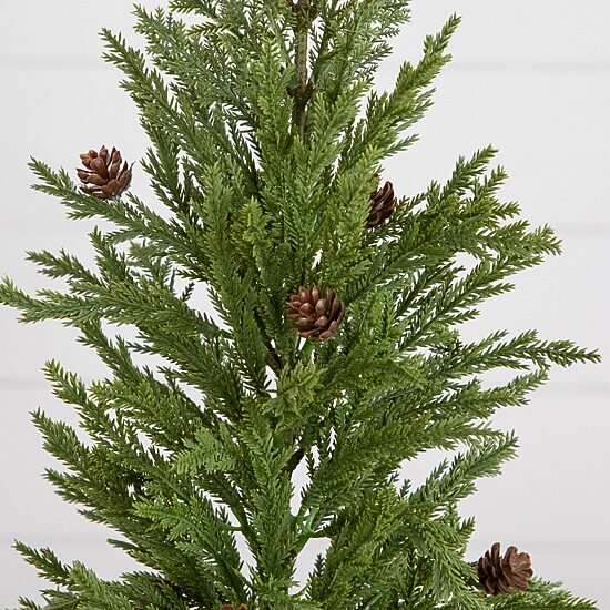 Nearly Natural 20" Cedar Pine 1 1/2 Feet Pine Christmas Tree
