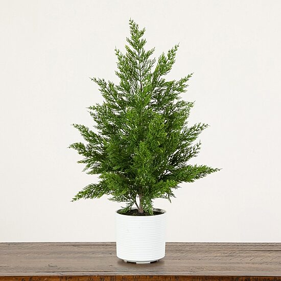 Nearly Natural 28" Real Touch Spruce Pine 2 1/2 Foot Christmas Tree