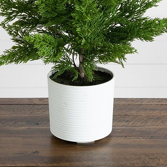 Nearly Natural 28" Real Touch Spruce Pine 2 1/2 Foot Christmas Tree
