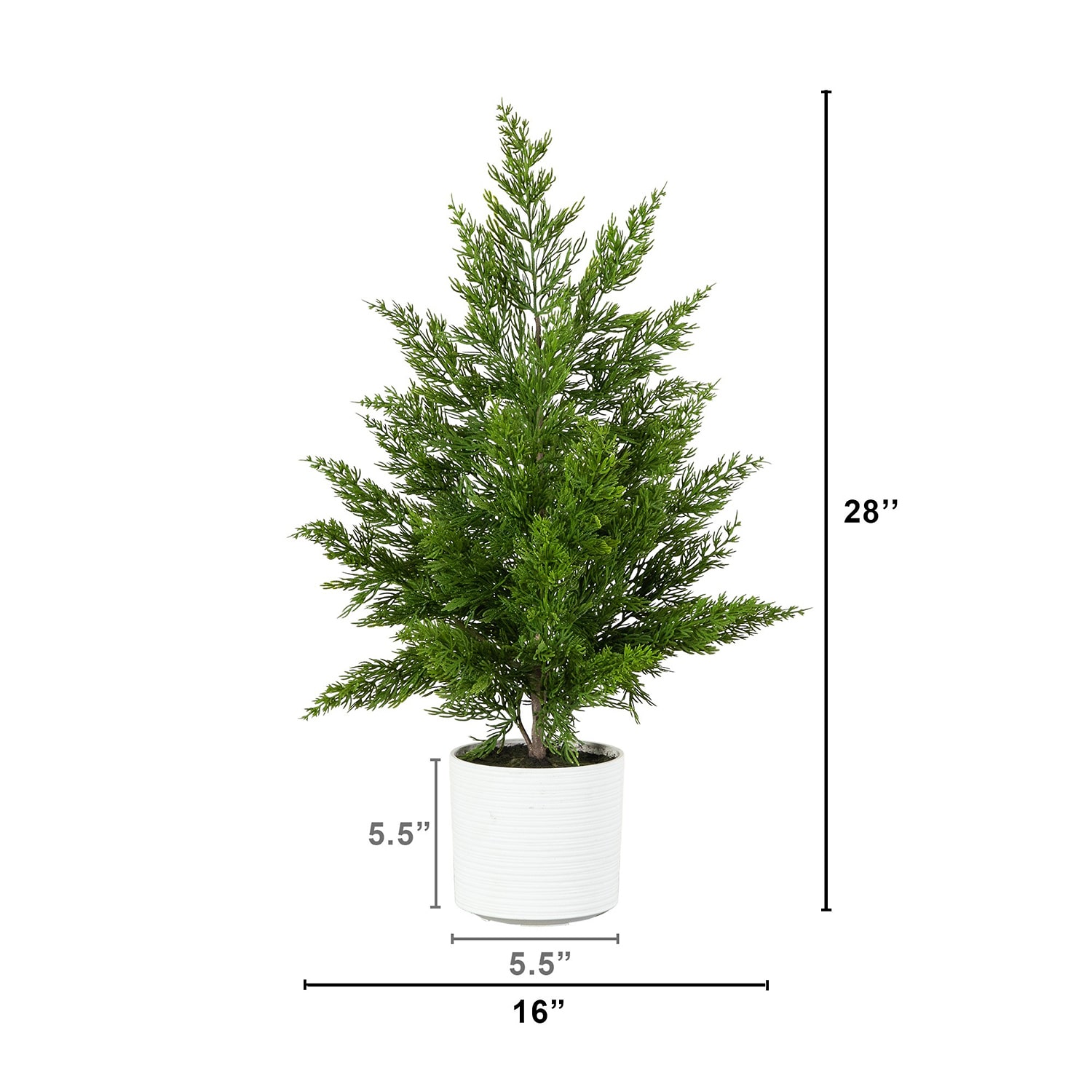 Nearly Natural 28" Real Touch Spruce Pine 2 1/2 Foot Christmas Tree