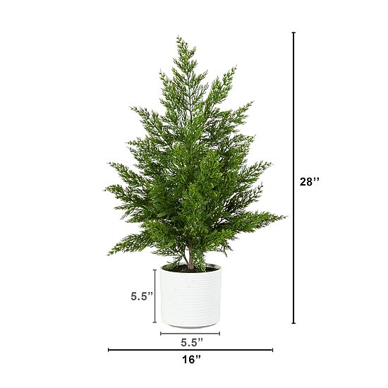 Nearly Natural 28" Real Touch Spruce Pine 2 1/2 Foot Christmas Tree