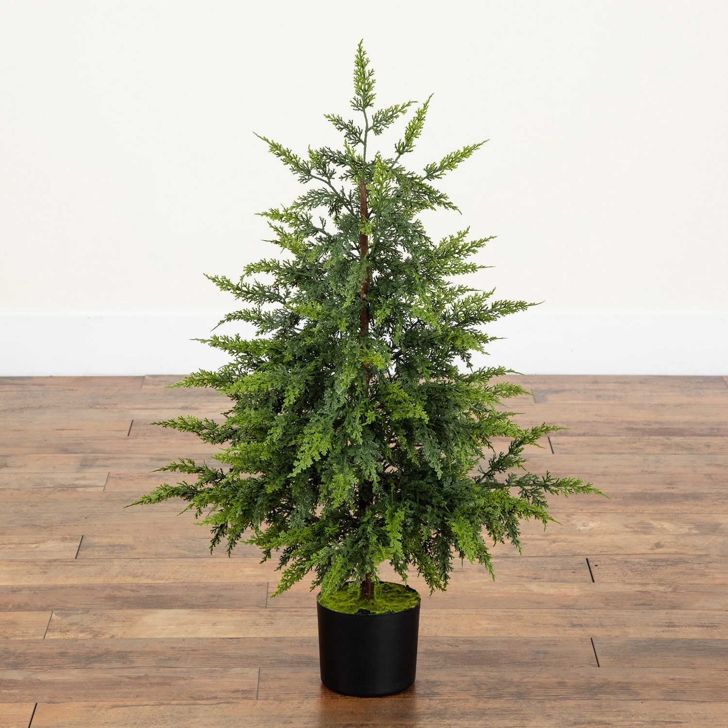 Nearly Natural 3ft Cedar 3 Foot Cedar Christmas Tree