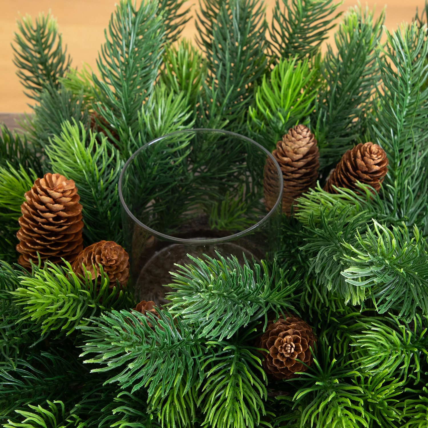 Nearly Natural 24" Pine Floral Arrangement