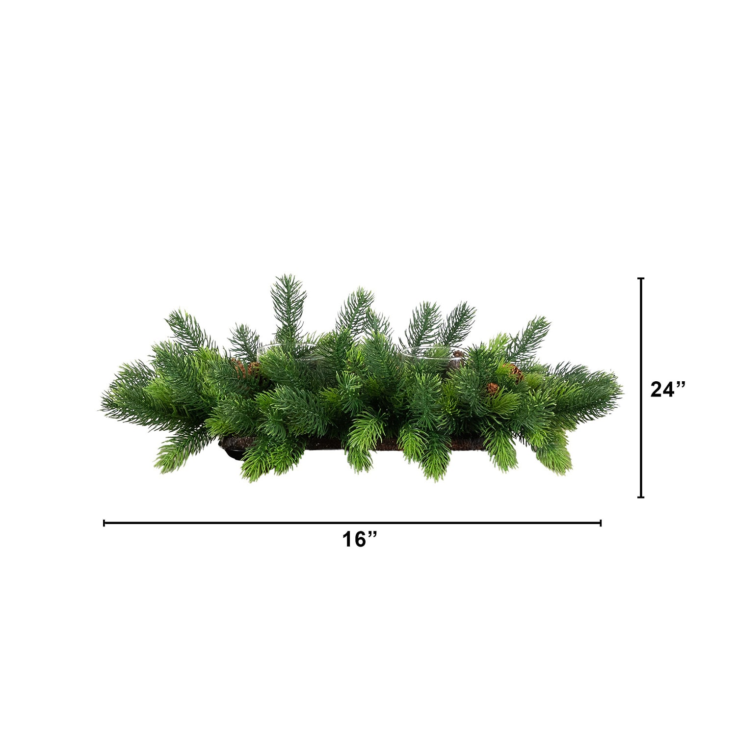 Nearly Natural 24" Pine Floral Arrangement