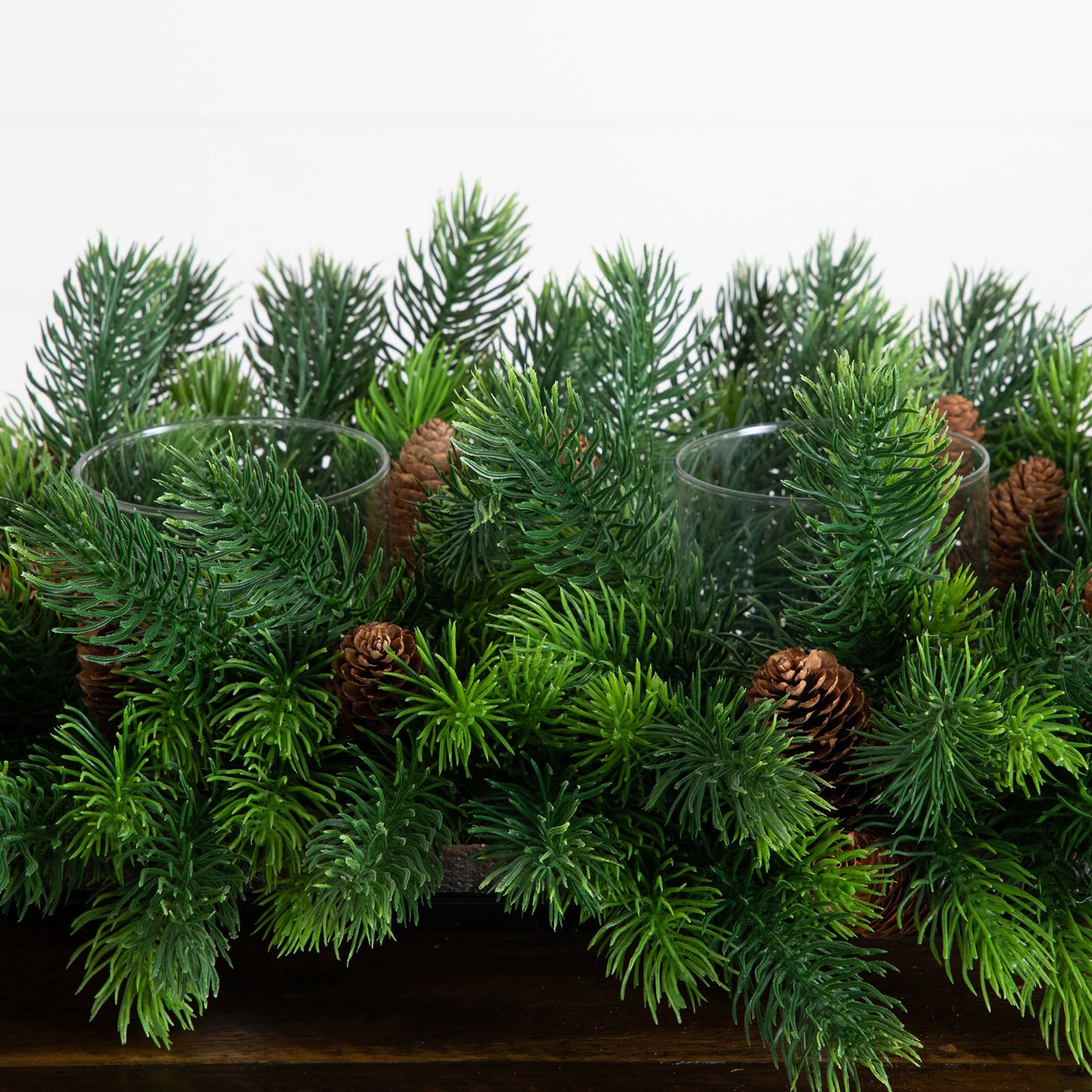 Nearly Natural 24" Pine Floral Arrangement