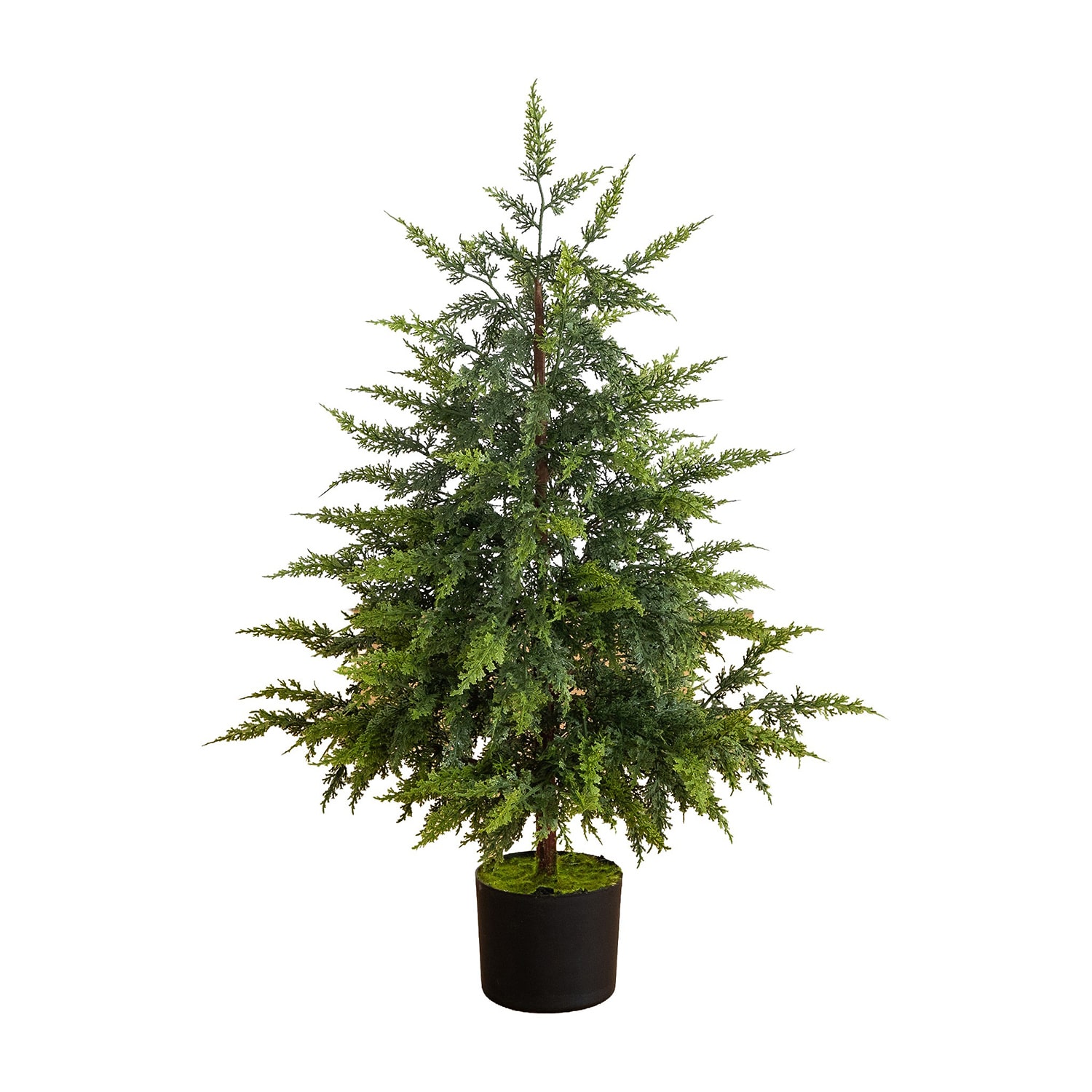 Nearly Natural 3ft Cedar 3 Foot Cedar Christmas Tree