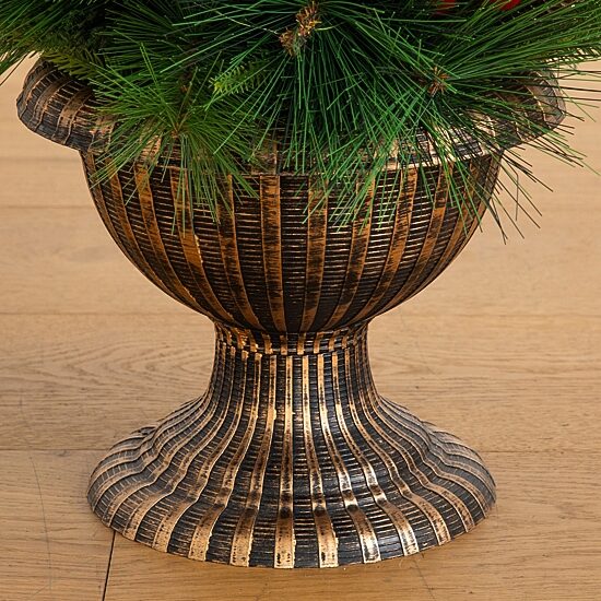 Nearly Natural 3ft Pre-Lit Pine/Berry Lighted Christmas Topiary