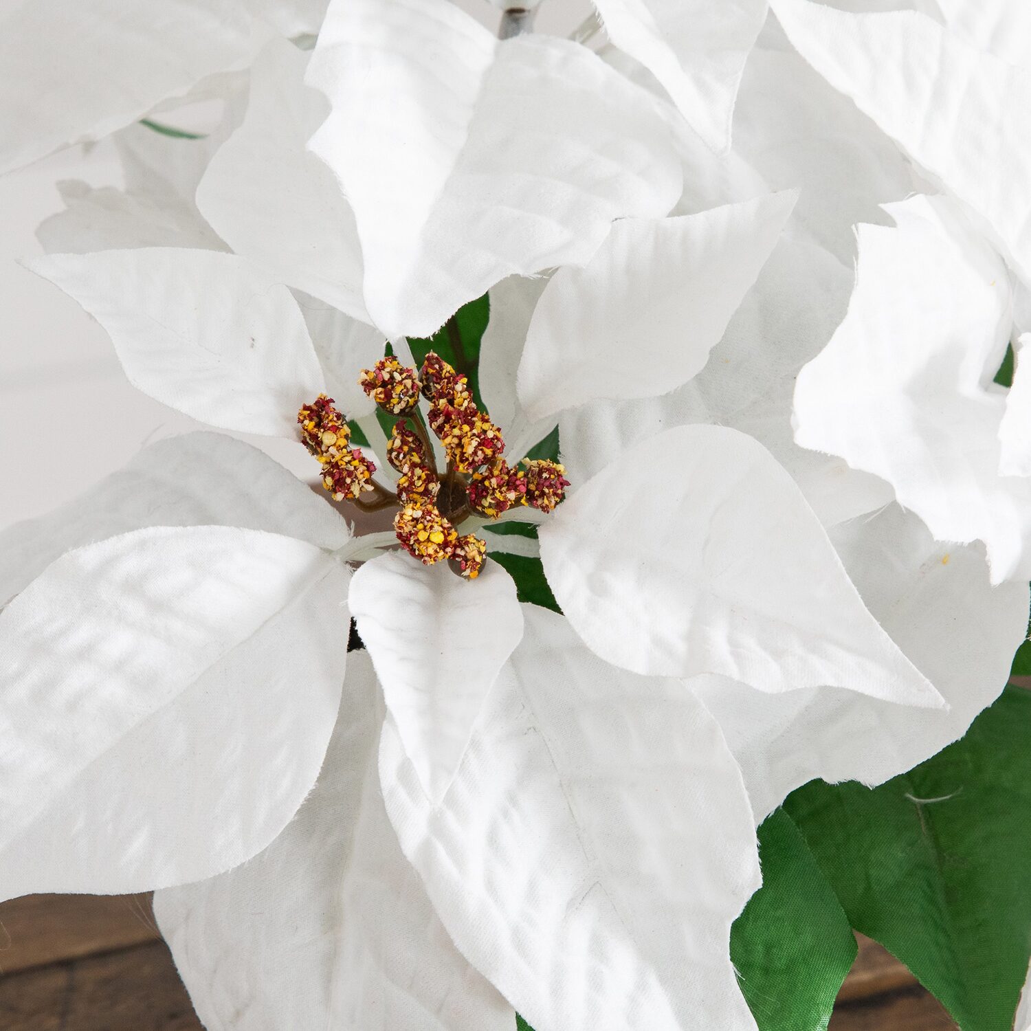 Nearly Natural 9" Poinsettia 2-pc. Floral Arrangement