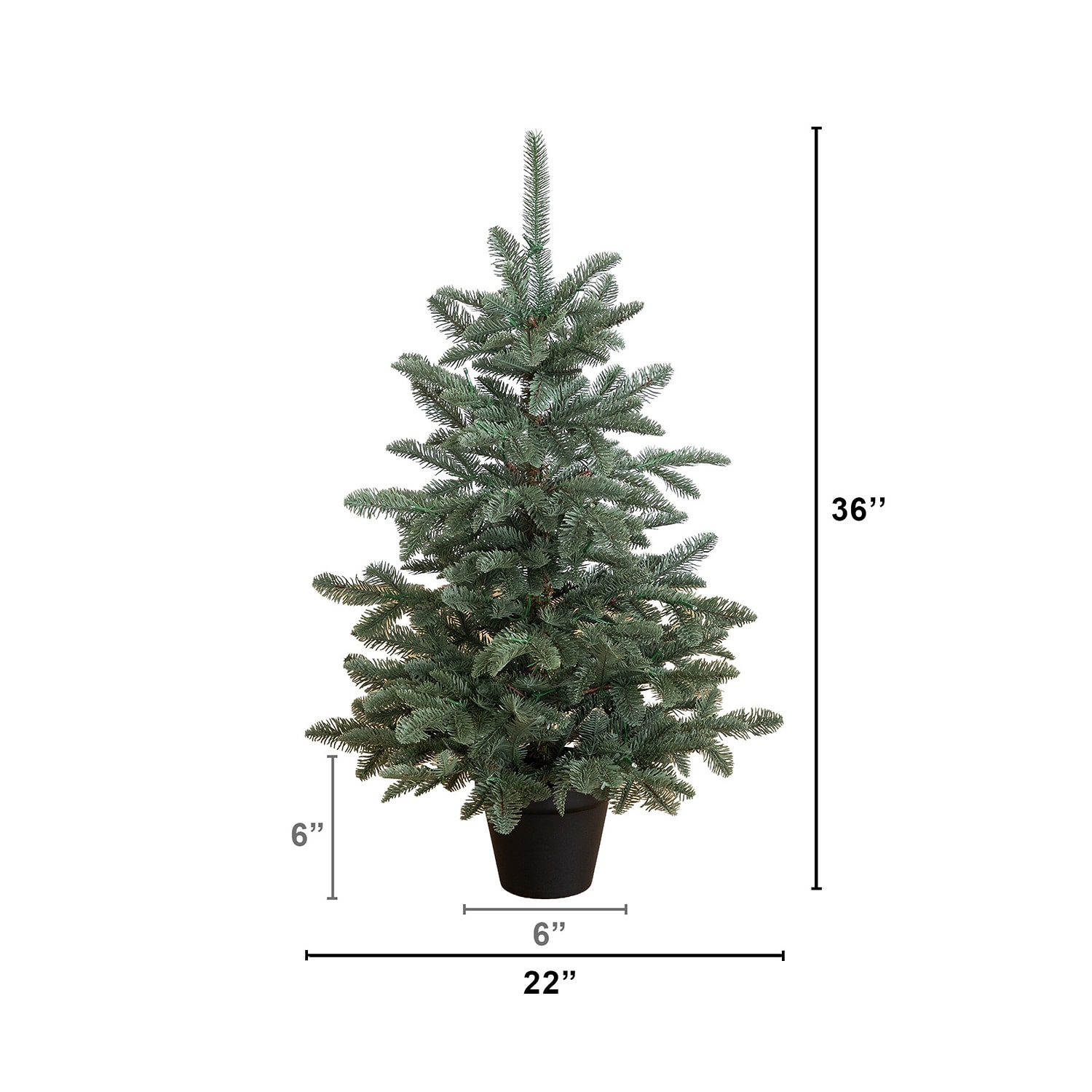 Nearly Natural 3ft Pre-Lit Pine 3 Foot Pre-Lit Pine Christmas Tree