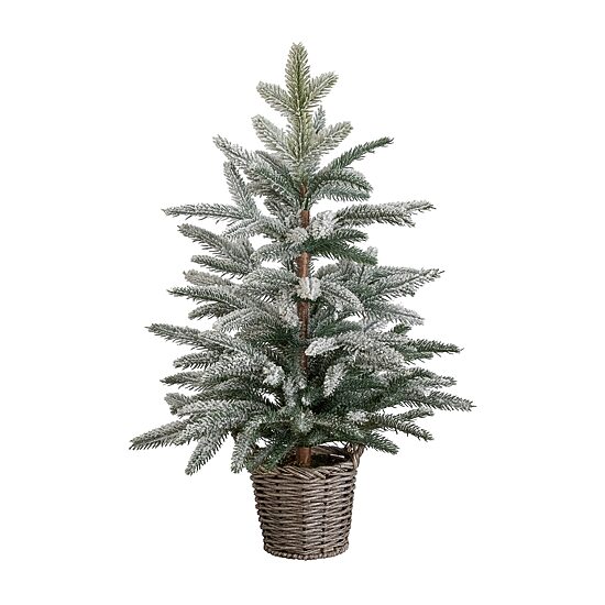 Nearly Natural 2ft Frosted Pine 2 Foot Pine Christmas Tree