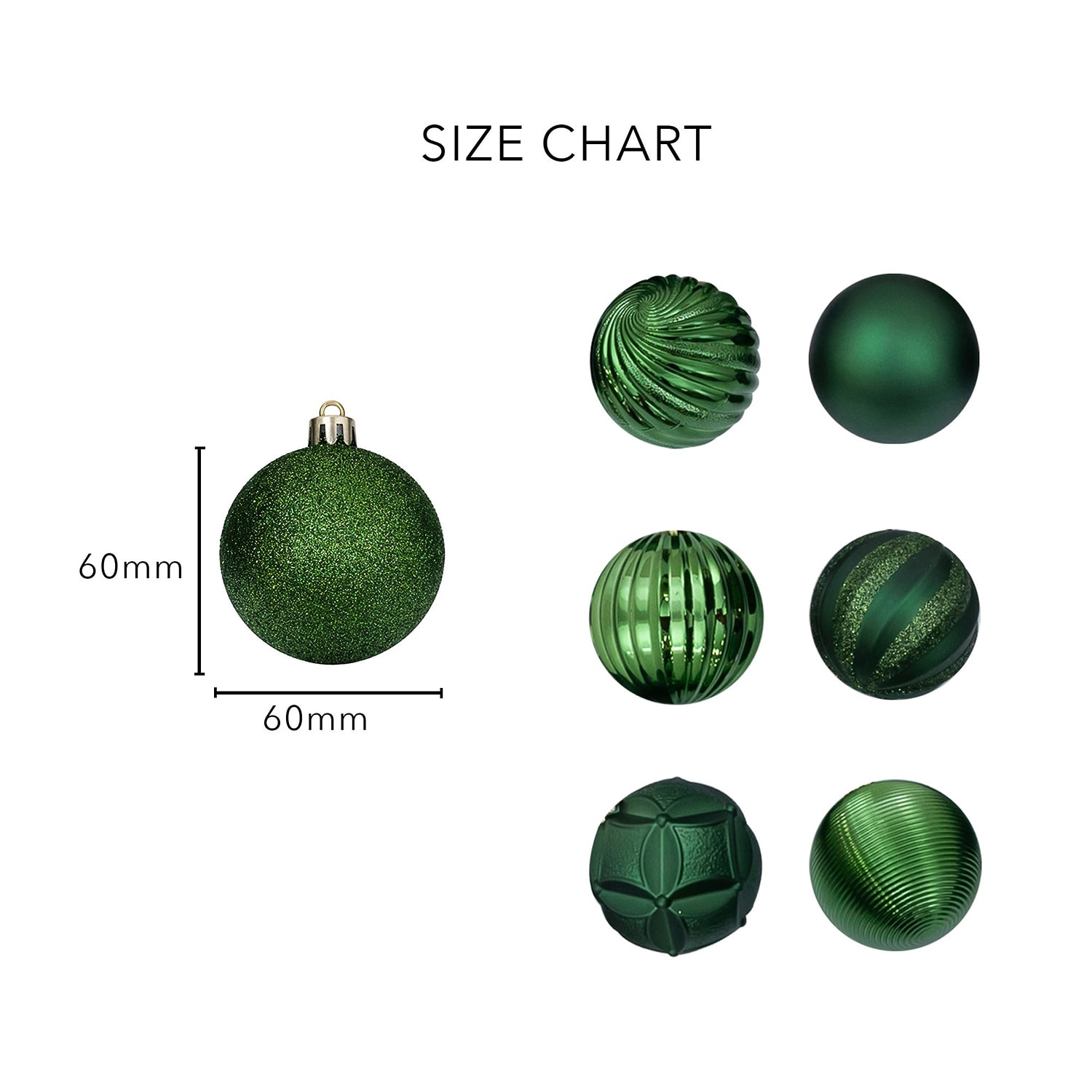 Nearly Natural Green Shatterproof Ball Christmas Ornament
