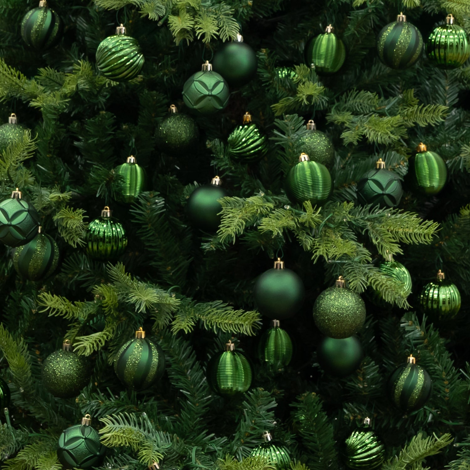 Nearly Natural Green Shatterproof Ball Christmas Ornament