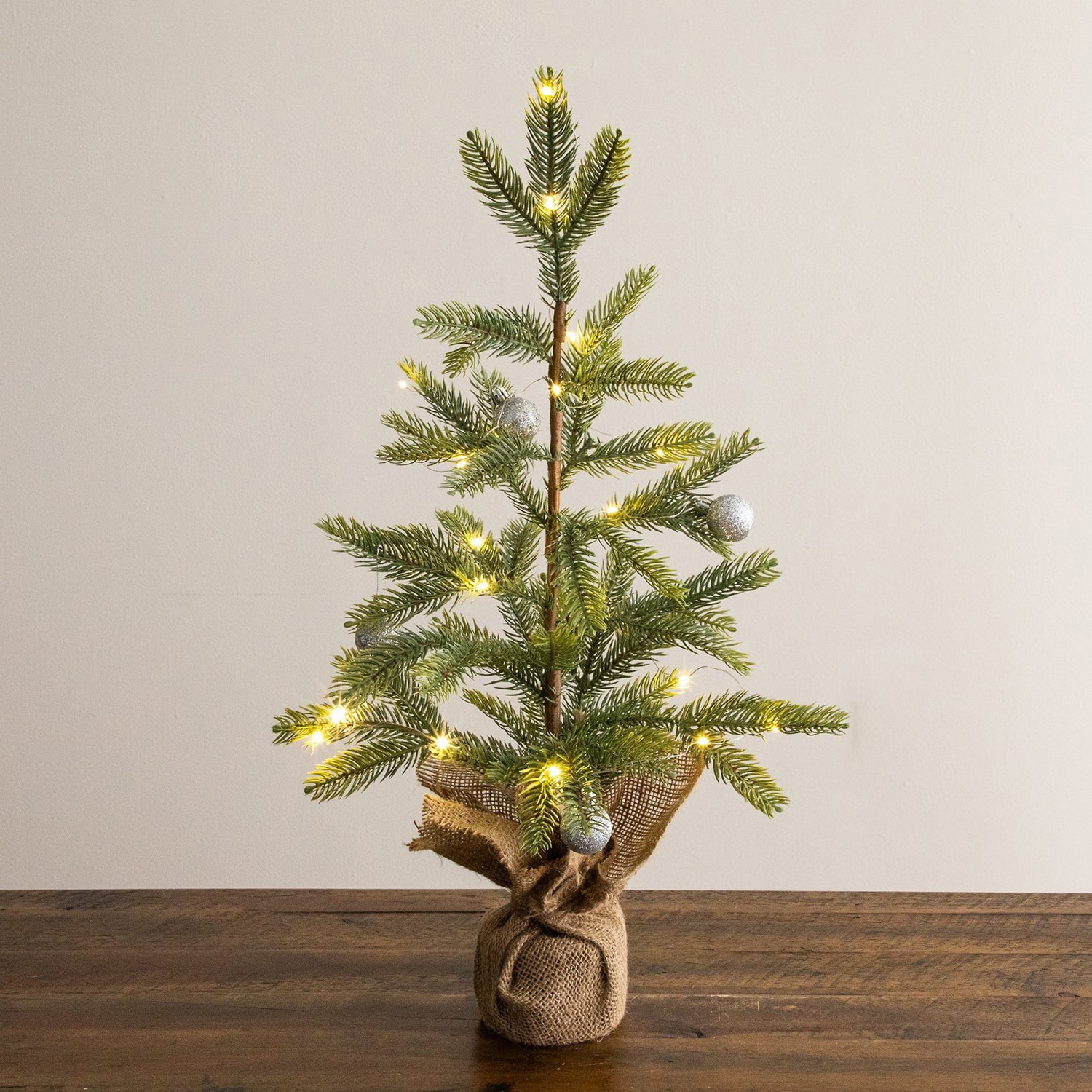 Nearly Natural 2ft Pre-Lit Fraser Fir 2 Foot Pre-Lit Pine Christmas Tree