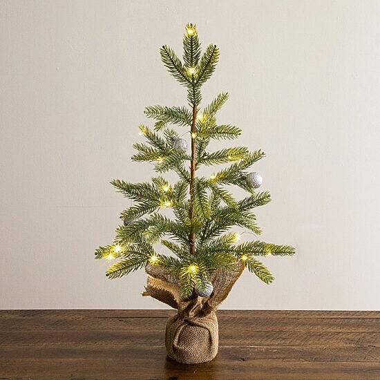 Nearly Natural 2ft Pre-Lit Fraser Fir 2 Foot Pre-Lit Pine Christmas Tree