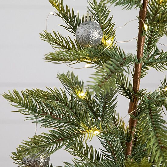 Nearly Natural 2ft Pre-Lit Fraser Fir 2 Foot Pre-Lit Pine Christmas Tree
