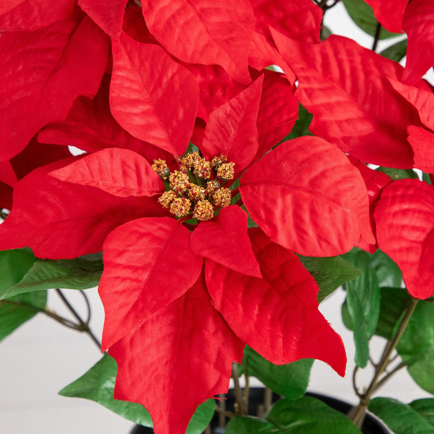 Nearly Natural 22" Poinsettia Plant Floral Arrangement