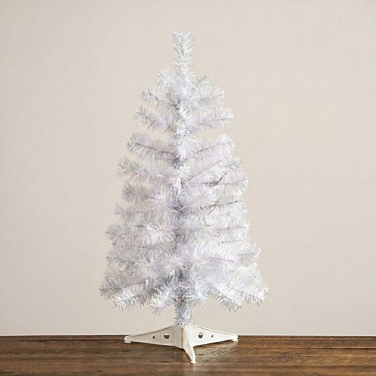 Nearly Natural White 2 Foot Pine Christmas Tree