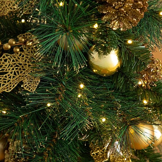 Nearly Natural 3 Foot Pre-Lit Pine Christmas Tree
