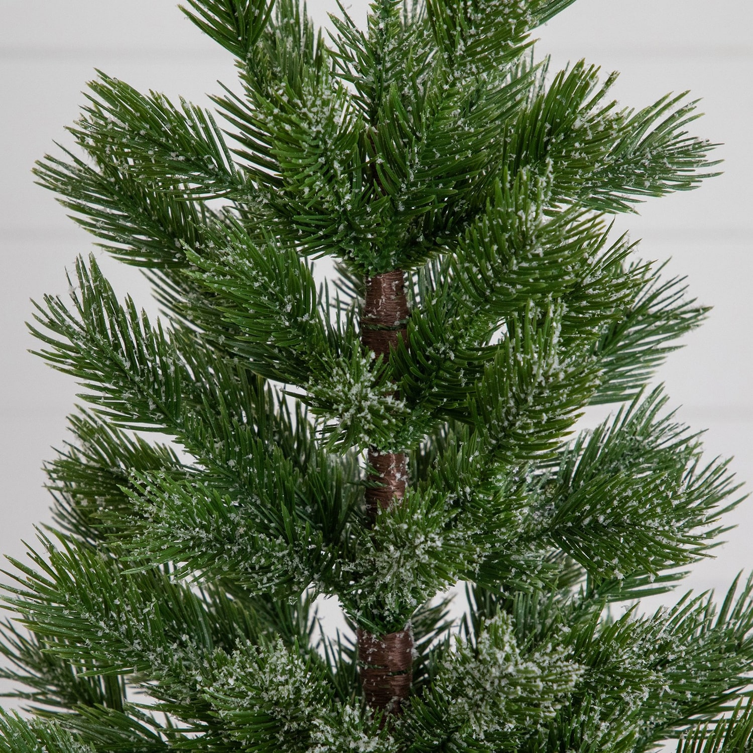 Nearly Natural 22" Frosted Pine 1 1/2 Feet Pine Christmas Tree