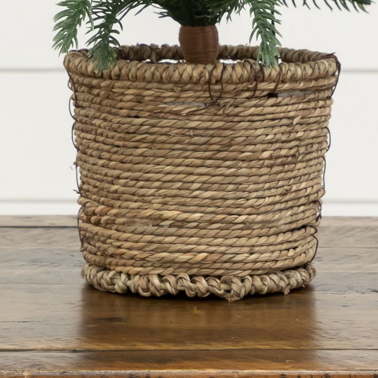Nearly Natural 18" Pine 1 1/2 Feet Pre-Lit Pine Christmas Tree