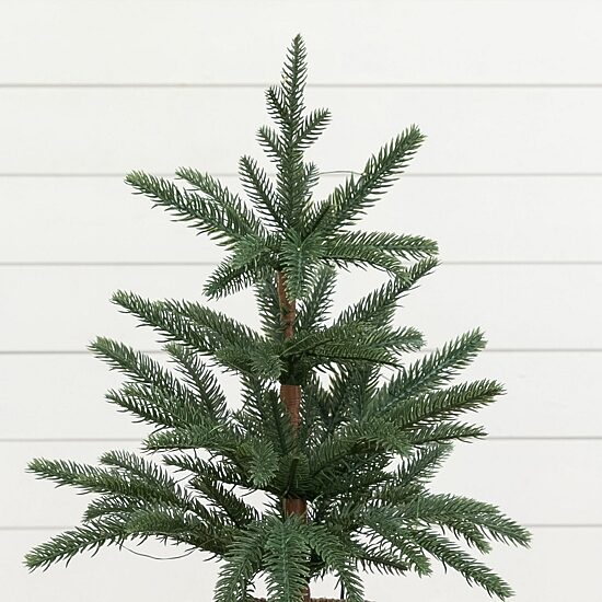 Nearly Natural 18" Pine 1 1/2 Feet Pre-Lit Pine Christmas Tree