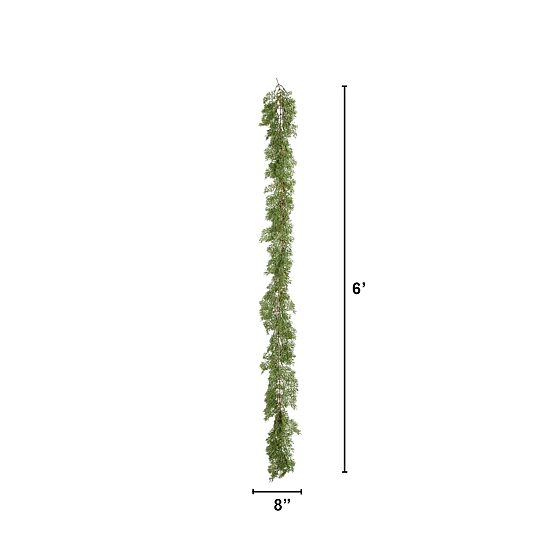 Nearly Natural 6ft  Vine Christmas Indoor Garland