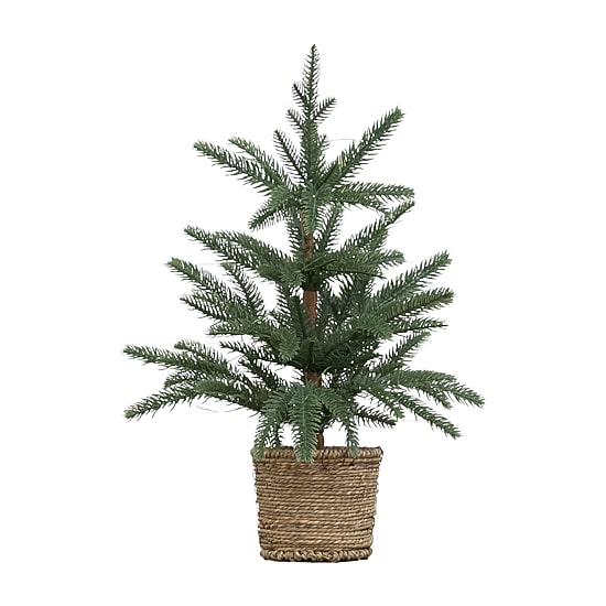 Nearly Natural 18" Pine 1 1/2 Feet Pre-Lit Pine Christmas Tree