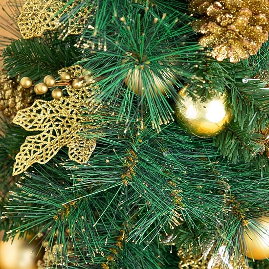 Nearly Natural 3 Foot Pre-Lit Pine Christmas Tree