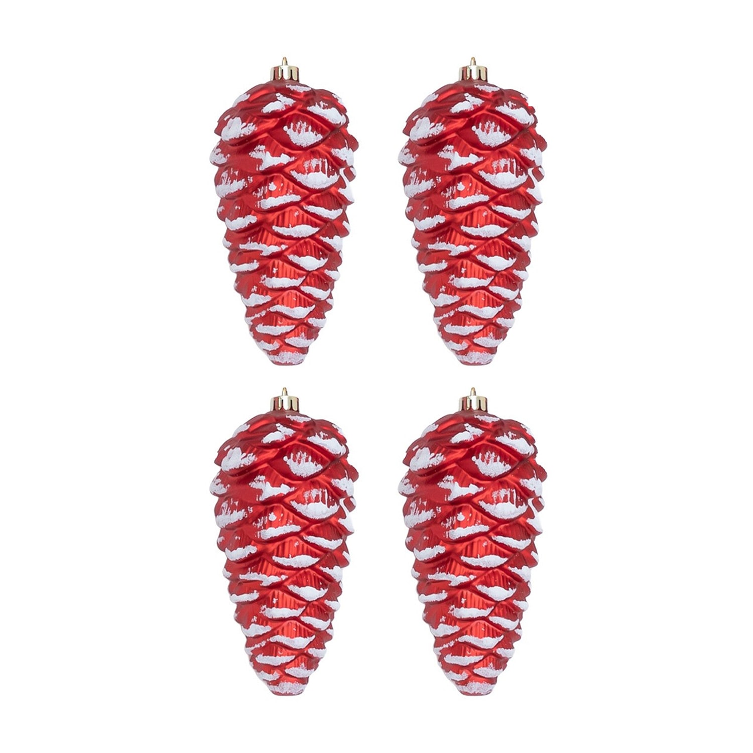 Nearly Natural Pinecone Shatterproof 4-pc. Christmas Ornament