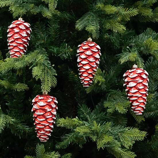 Nearly Natural Pinecone Shatterproof 4-pc. Christmas Ornament