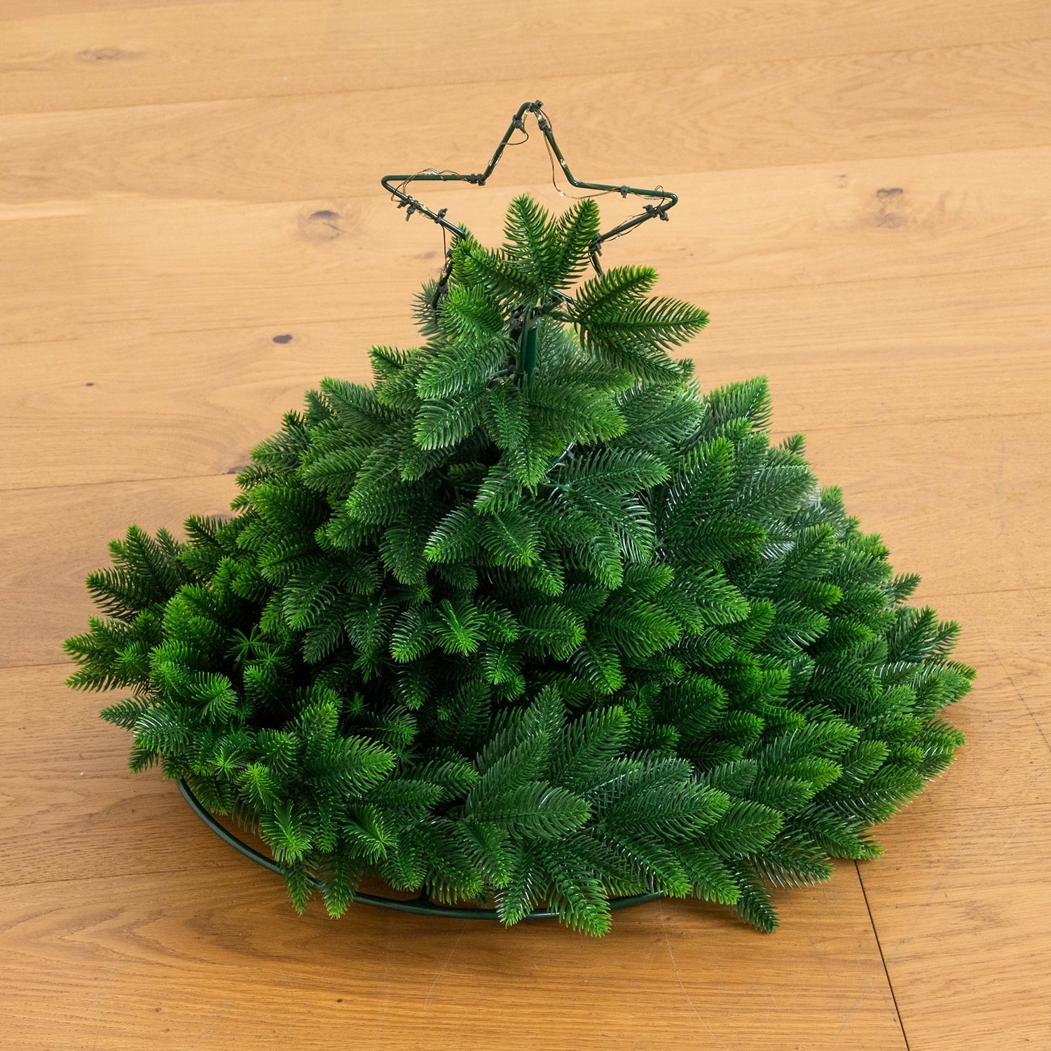 Nearly Natural 34" Pine Spiral Pop Up 2 1/2 Foot Pre-Lit Pine Christmas Tree