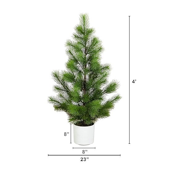 Nearly Natural Real Touch Masson Pine 4 Foot Pine Christmas Tree