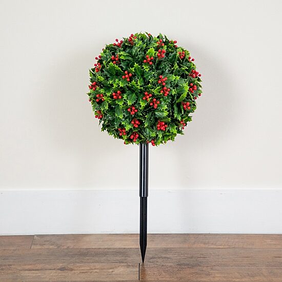 Nearly Natural 2ft Uv Resistant Holly Berry Artificial Plant