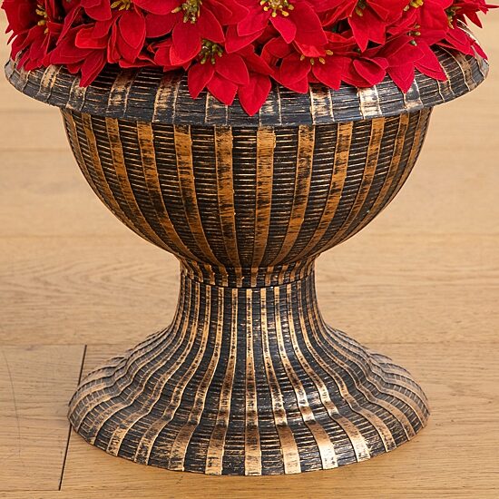 Nearly Natural 3ft Pre-Lit Poinsettia Lighted Christmas Topiary